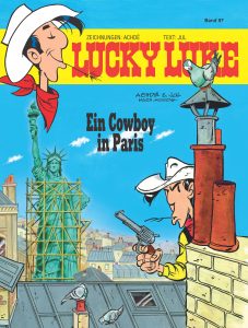 Cover des Lucky Luke Bandes 97 "Ein Cowboy in Paris" Copyright 2018 Lucky Comics