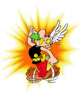 Illustration Asterix trinkt Zaubertrank 