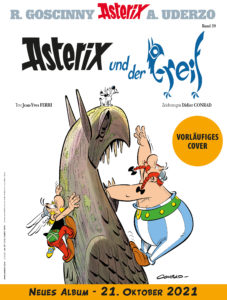 vorläufiges Cover des 39. Albums "Asterix und der Greif"